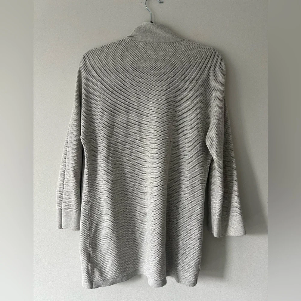 Wilfred Silk-Cotton-Blend Shawl Cardigan – Light Grey, XS